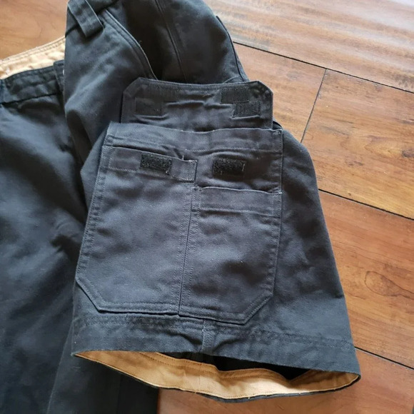 Duluth Trading Company Heavy 100% Cotton Canvas CARGO Shorts Tan Men's 42×12 - Picture 12 of 12